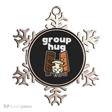 Group Hug Marshmallow Smore Funny Camping Pun Camper Family Ornament