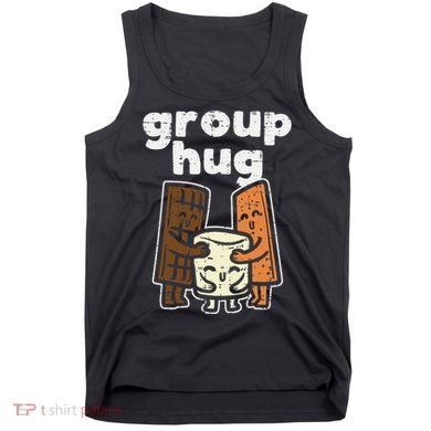 Group Hug Marshmallow Smore Funny Camping Pun Camper Family Tank Top