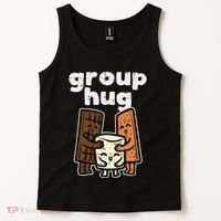 Group Hug Marshmallow Smore Funny Camping Pun Camper Family Tank Top thumb 2