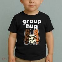Group Hug Marshmallow Smore Funny Camping Pun Camper Family Toddler T-Shirt thumb 2