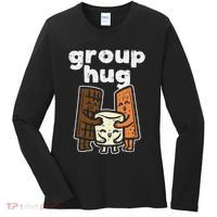 Group Hug Marshmallow Smore Funny Camping Pun Camper Family Women's Long Sleeve Shirt thumb 0