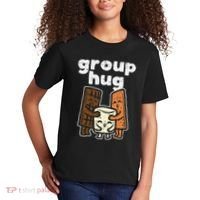 Group Hug Marshmallow Smore Funny Camping Pun Camper Family Kids T-Shirt thumb 2