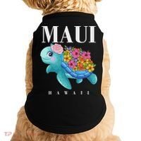 Girl Hawaiian Maui Hawaii Turtle Hibiscus Doggie Tank thumb 0