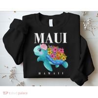 Girl Hawaiian Maui Hawaii Turtle Hibiscus Sweatshirt thumb 2