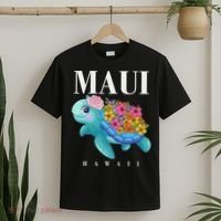 Girl Hawaiian Maui Hawaii Turtle Hibiscus T-Shirt thumb 2