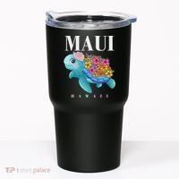 Girl Hawaiian Maui Hawaii Turtle Hibiscus Tumbler thumb 0