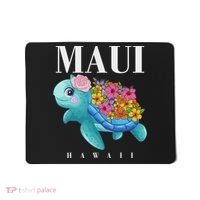 Girl Hawaiian Maui Hawaii Turtle Hibiscus Mousepad thumb 0