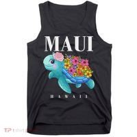 Girl Hawaiian Maui Hawaii Turtle Hibiscus Tank Top thumb 0