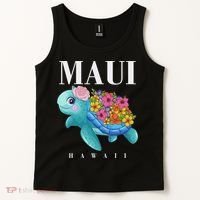 Girl Hawaiian Maui Hawaii Turtle Hibiscus Tank Top thumb 2