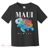 Girl Hawaiian Maui Hawaii Turtle Hibiscus Toddler T-Shirt thumb 0