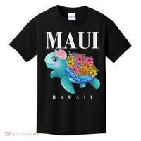 Girl Hawaiian Maui Hawaii Turtle Hibiscus Kids T-Shirt thumb 0