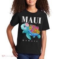 Girl Hawaiian Maui Hawaii Turtle Hibiscus Kids T-Shirt thumb 2