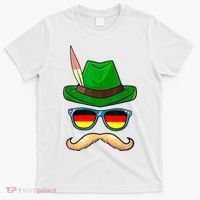 German Hat Mustache Costume Bavarian Oktoberfest Beer Octorber Festival T-Shirt thumb 0