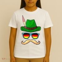 German Hat Mustache Costume Bavarian Oktoberfest Beer Octorber Festival T-Shirt thumb 4