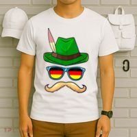 German Hat Mustache Costume Bavarian Oktoberfest Beer Octorber Festival T-Shirt thumb 6
