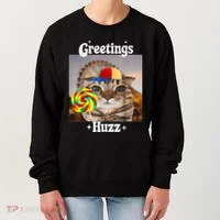 Greetings Huzz Meme Funny Cat Lollipop Women's Sweatshirt thumb 0