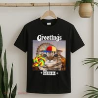 Greetings Huzz Meme Funny Cat Lollipop T-Shirt thumb 2