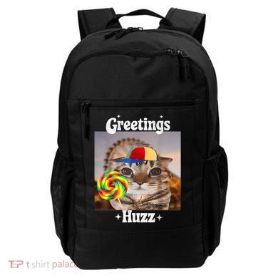 Greetings Huzz Meme Funny Cat Lollipop Backpack