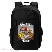 Greetings Huzz Meme Funny Cat Lollipop Backpack thumb 0