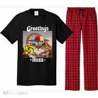 Greetings Huzz Meme Funny Cat Lollipop Pajama Set thumb 0