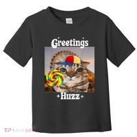 Greetings Huzz Meme Funny Cat Lollipop Toddler T-Shirt thumb 0