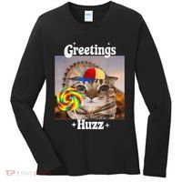 Greetings Huzz Meme Funny Cat Lollipop Women's Long Sleeve Shirt thumb 0