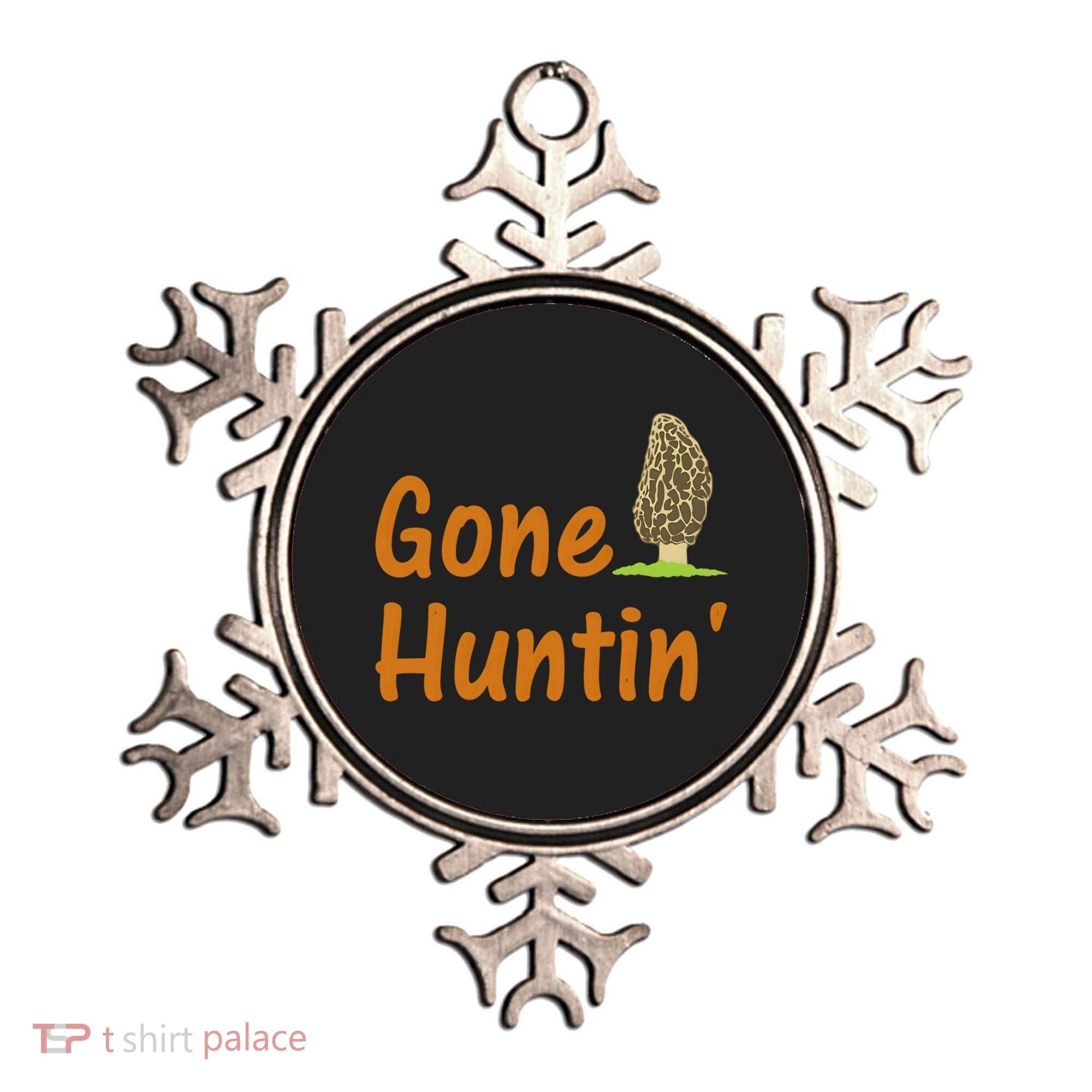 Gone Huntin' Morel Mushroom Hunter Gift Ornament