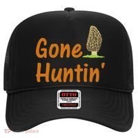 Gone Huntin' Morel Mushroom Hunter Gift Hat thumb 0