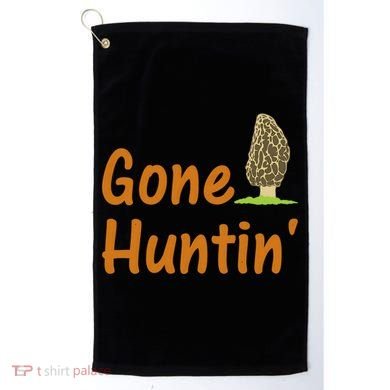 Gone Huntin' Morel Mushroom Hunter Gift Golf Towel