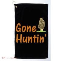 Gone Huntin' Morel Mushroom Hunter Gift Golf Towel thumb 0