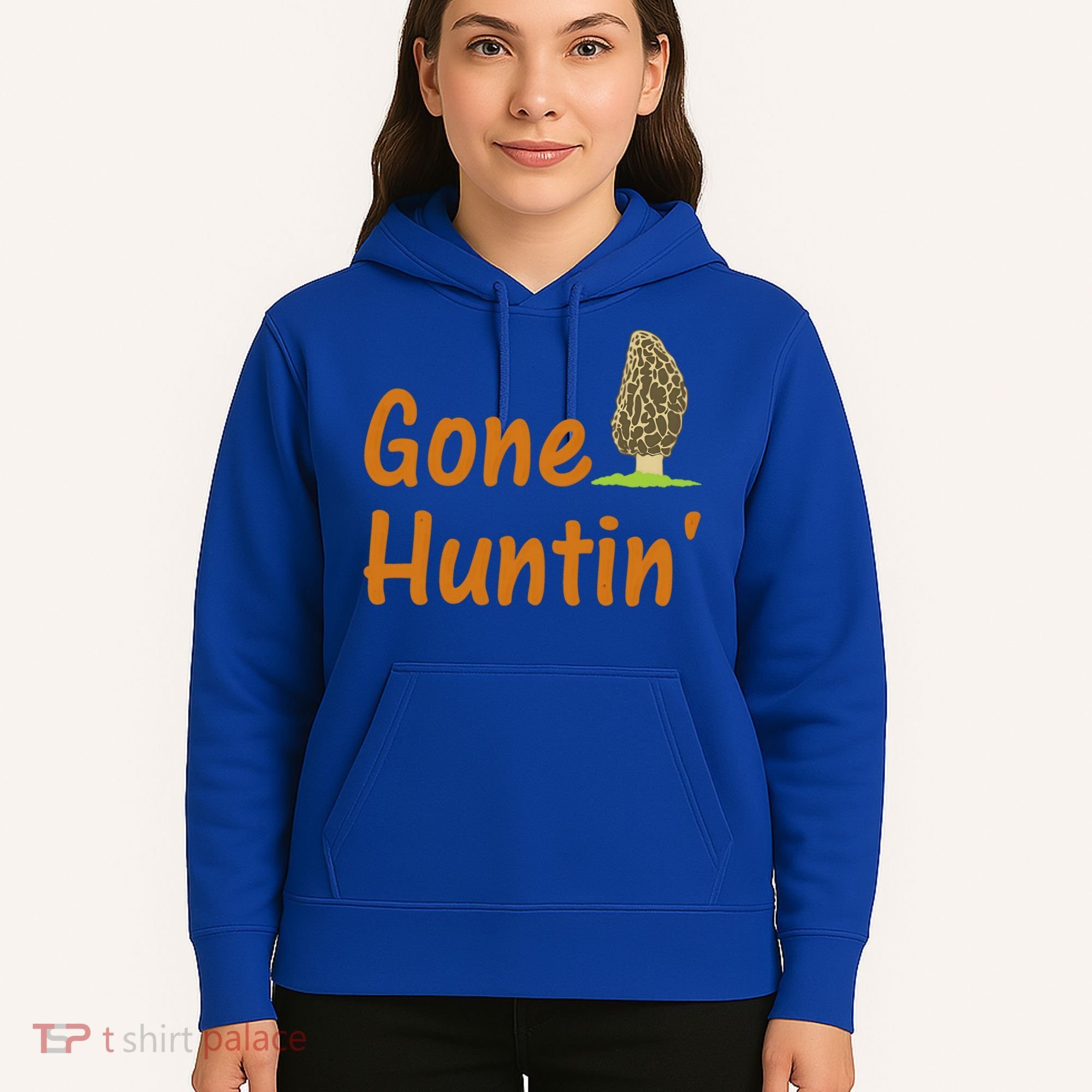 Gone Huntin' Morel Mushroom Hunter Gift Hoodie