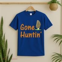 Gone Huntin' Morel Mushroom Hunter Gift T-Shirt thumb 2