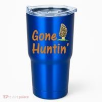 Gone Huntin' Morel Mushroom Hunter Gift Tumbler thumb 0