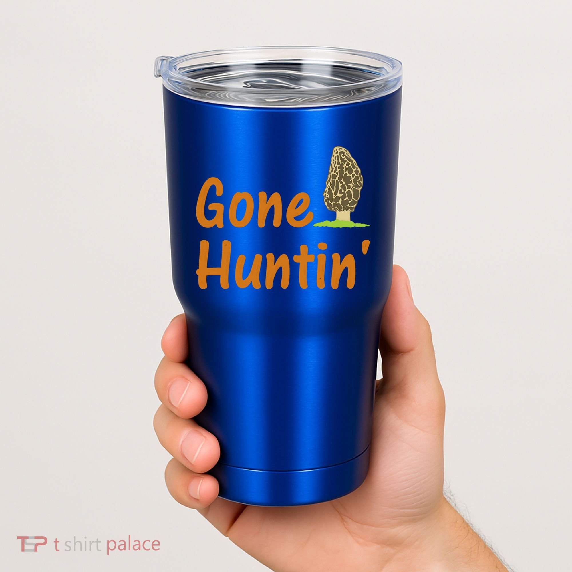 Gone Huntin' Morel Mushroom Hunter Gift Tumbler