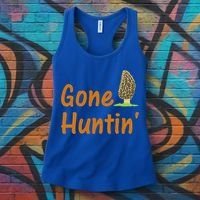 Gone Huntin' Morel Mushroom Hunter Gift Women's Tank Top thumb 3