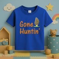 Gone Huntin' Morel Mushroom Hunter Gift Toddler T-Shirt thumb 3