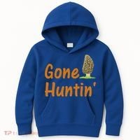 Gone Huntin' Morel Mushroom Hunter Gift Kids Hoodie thumb 0