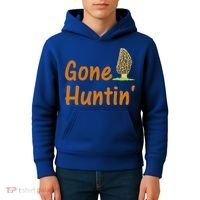Gone Huntin' Morel Mushroom Hunter Gift Kids Hoodie thumb 4