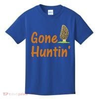 Gone Huntin' Morel Mushroom Hunter Gift Kids T-Shirt thumb 0