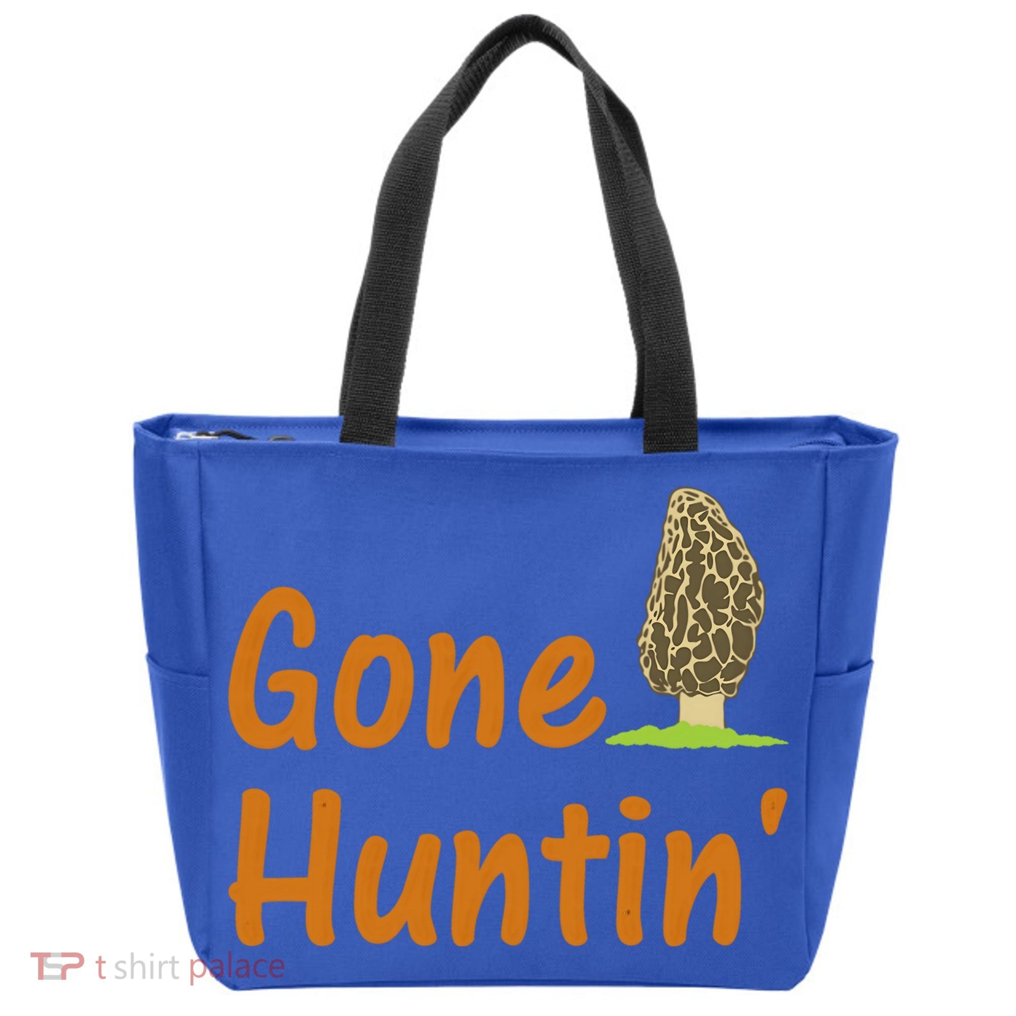 Gone Huntin' Morel Mushroom Hunter Gift Tote Bag