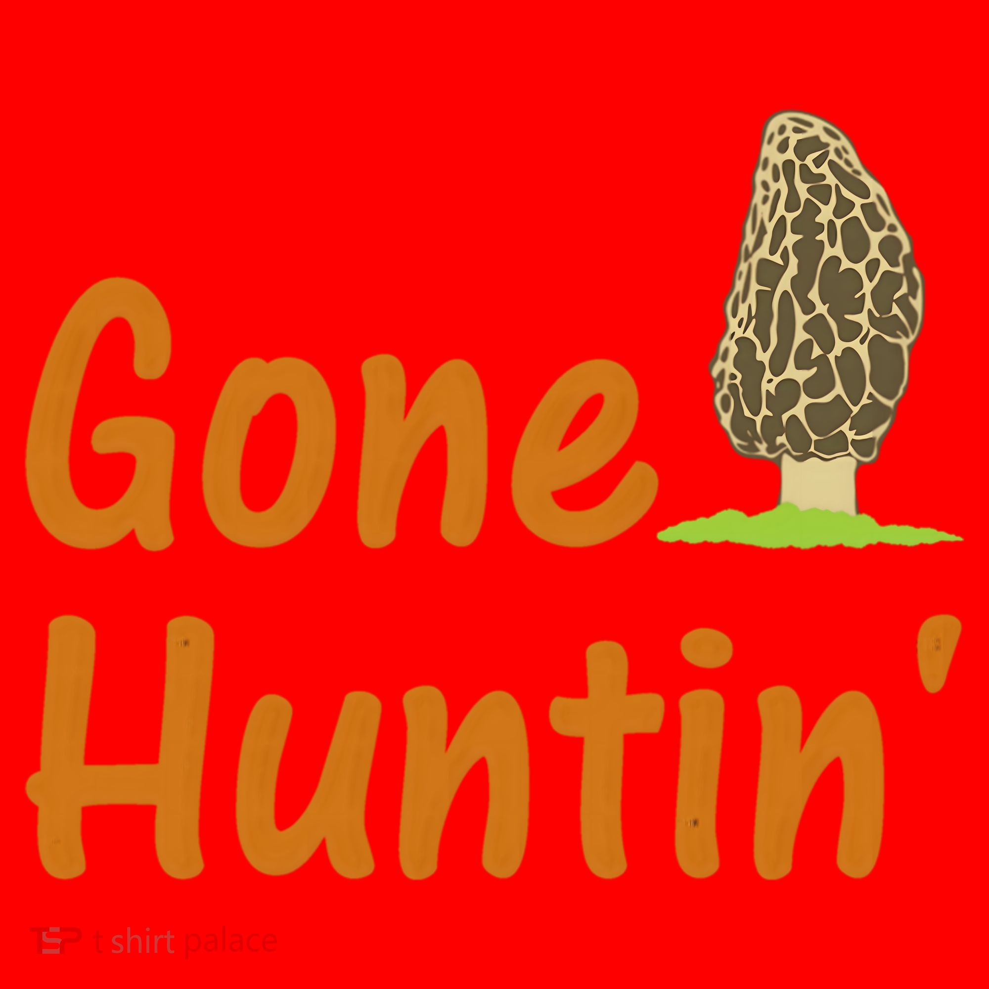 Gone Huntin' Morel Mushroom Hunter Gift Santa Hat