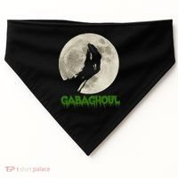 Gabaghoul Hand Moon Funny Halloween USA-Made Doggie Bandana thumb 0
