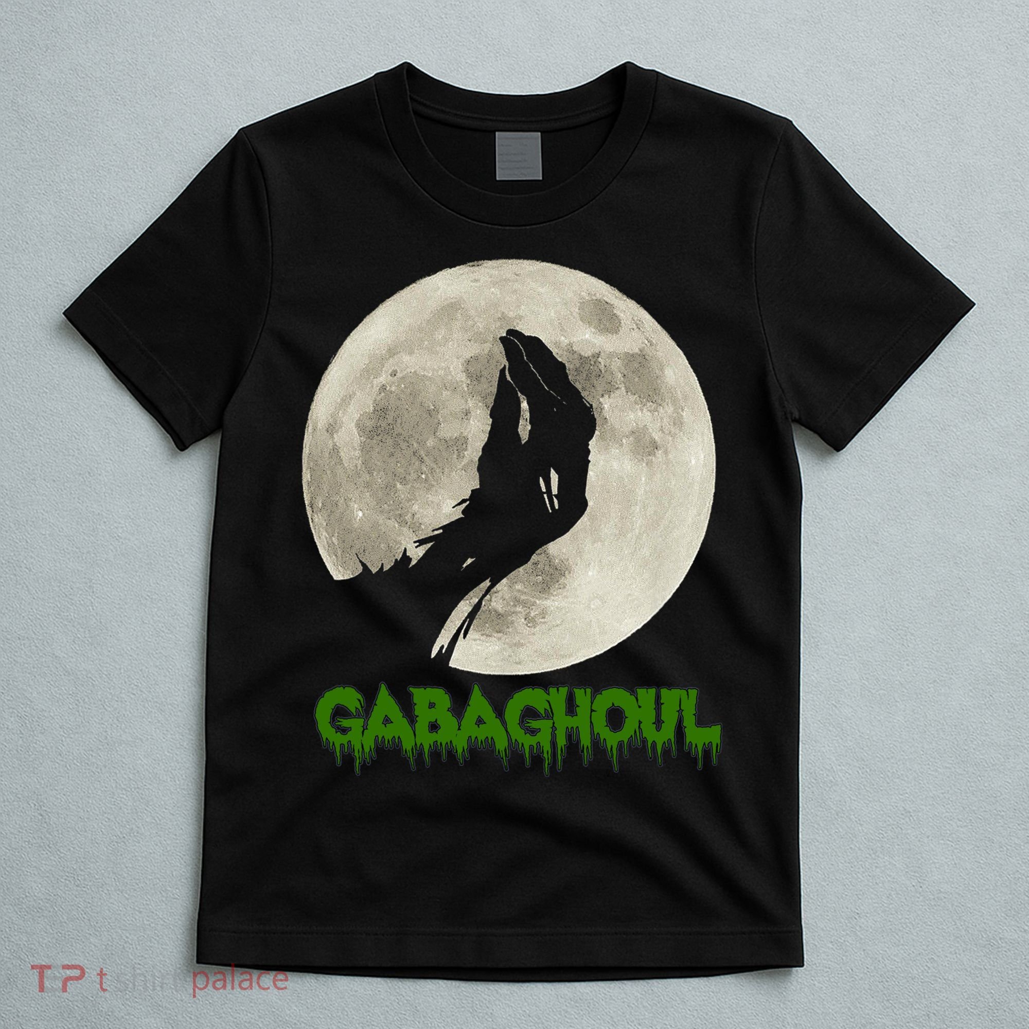 Gabaghoul Hand Moon Funny Halloween T-Shirt