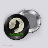 Gabaghoul Hand Moon Funny Halloween Button thumb 0