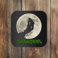 Gabaghoul Hand Moon Funny Halloween Coaster thumb 0