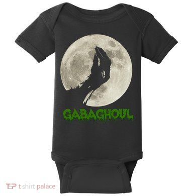 Gabaghoul Hand Moon Funny Halloween Baby Bodysuit