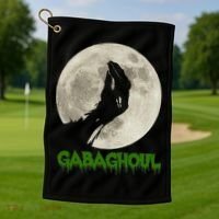 Gabaghoul Hand Moon Funny Halloween Golf Towel thumb 1