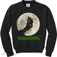 Gabaghoul Hand Moon Funny Halloween Kids Sweatshirt thumb 0