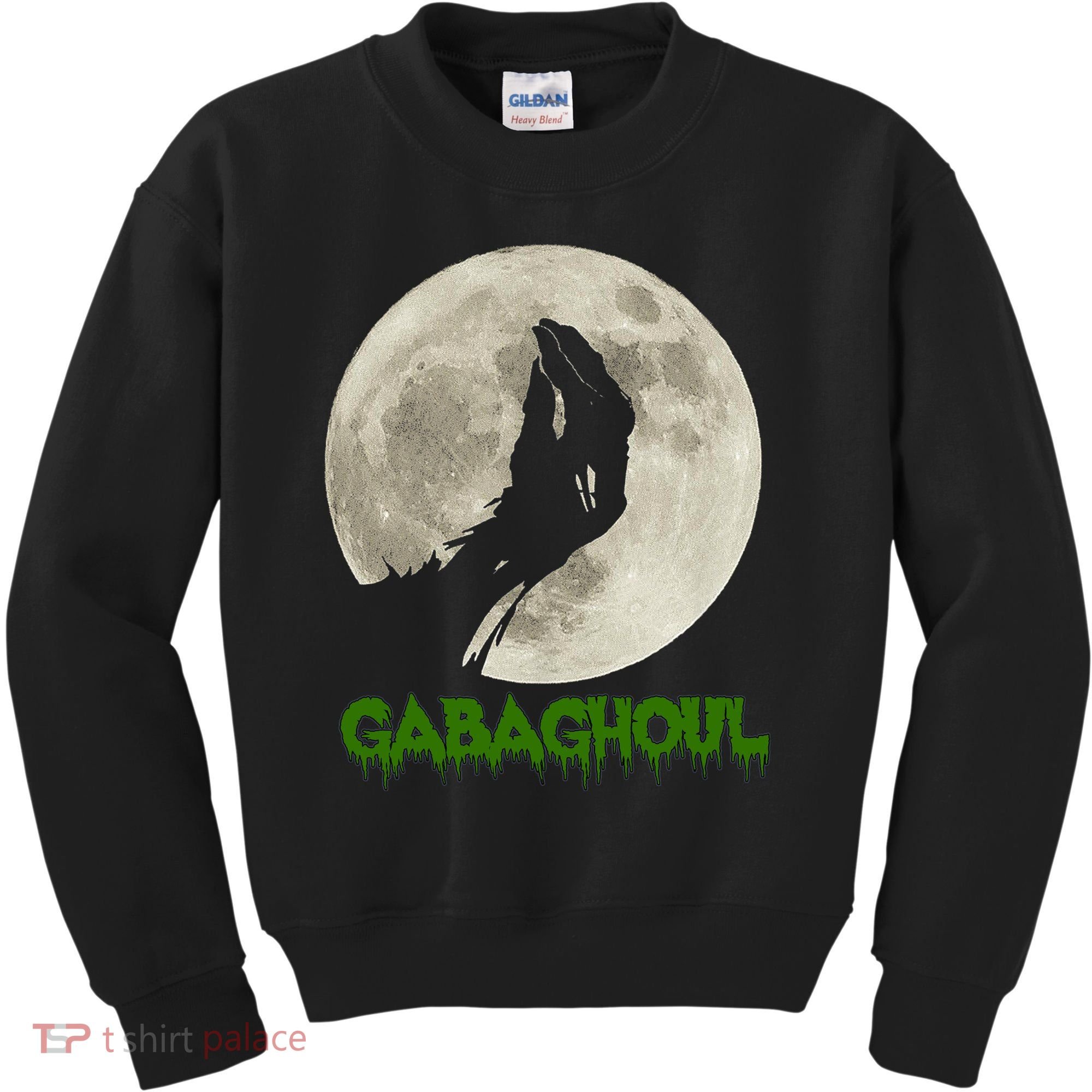 Gabaghoul Hand Moon Funny Halloween Kids Sweatshirt