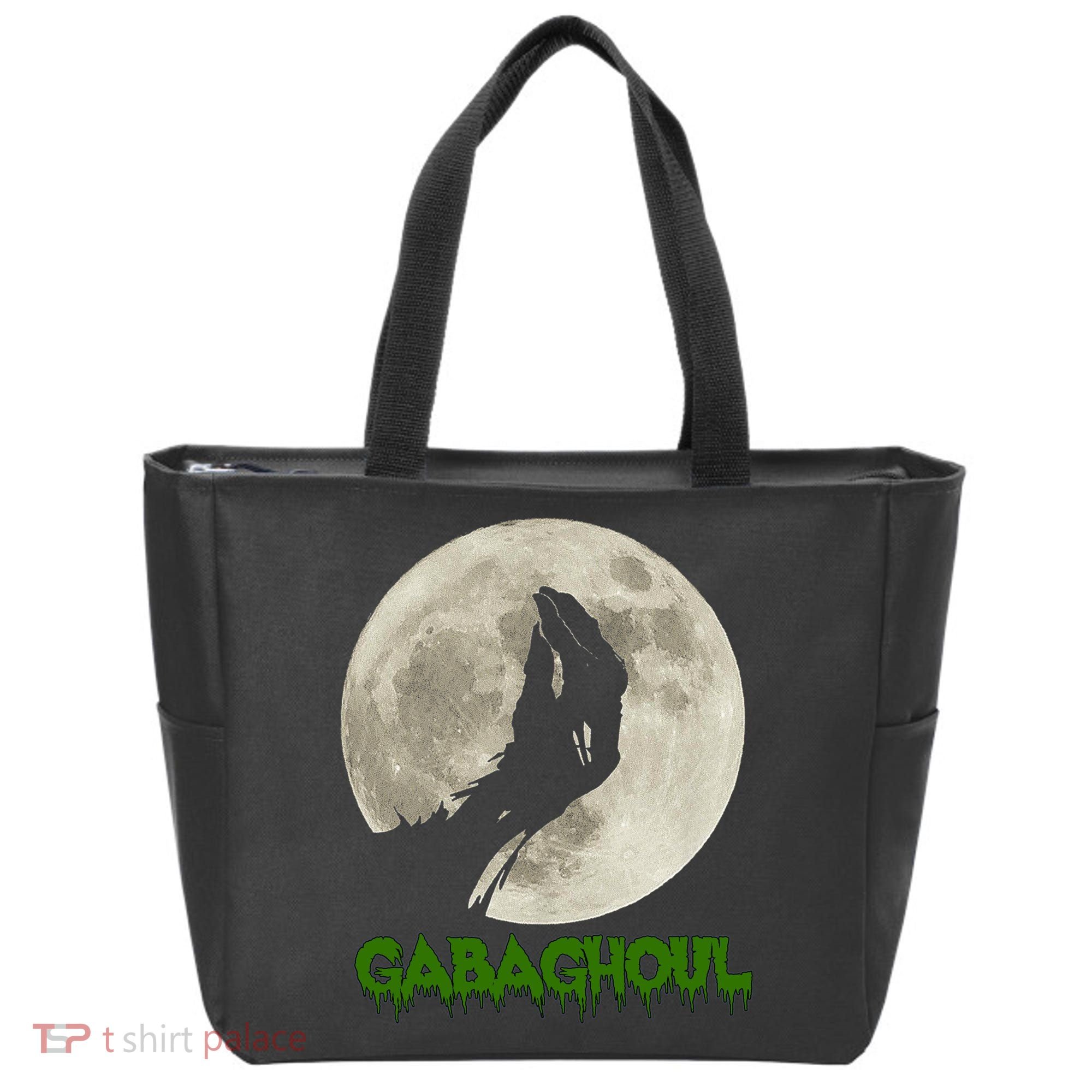 Gabaghoul Hand Moon Funny Halloween Tote Bag